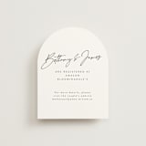 "Signed" - Bridal Shower Insert Cards in Snow by Nicoletta Savod - Front