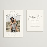 "Signed" - Bridal Shower Insert Cards in Snow by Nicoletta Savod - With Invitation
