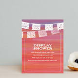 "Bridal Fiesta" - Bridal Shower Insert Cards in Aqua by Laura Moyer - Front