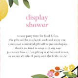 "Bridal Brunch" - Bridal Shower Insert Cards in Pink Lemonade by Laura Moyer - Detail