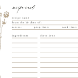 "rustic elegance" - Bridal Shower Insert Cards in Silk by Kelly Schmidt - Detail