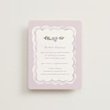 "pretty little floral" - Bridal Shower Insert Cards in Lilac by Rebecca Durflinger - Front