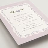 "pretty little floral" - Bridal Shower Insert Cards in Lilac by Rebecca Durflinger - Detail
