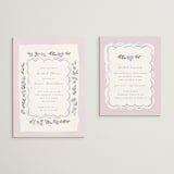 "pretty little floral" - Bridal Shower Insert Cards in Lilac by Rebecca Durflinger - With Invitation