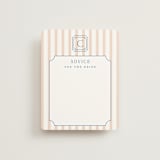 "Preppy" - Bridal Shower Insert Cards in Coral by Erin German - Front