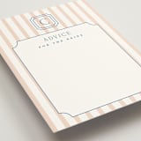 "Preppy" - Bridal Shower Insert Cards in Coral by Erin German - Detail