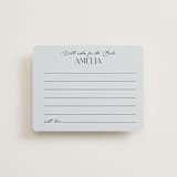 "Palmer" - Bridal Shower Insert Cards in Delphinium by Pixel and Hank - Front