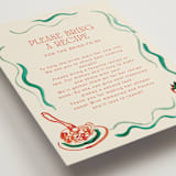 "Amore e Cibo" - Bridal Shower Insert Cards in Tomato by Cass Loh - Detail