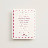 "Le Cake" - Bridal Shower Insert Cards in Azalea by Tina Faselli - Front