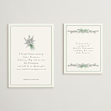 "Tied Bouquet" - Bridal Shower Insert Cards in Lawn by mo kelley - With Invitation