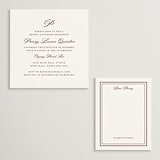 "East Coast Formal" - Bridal Shower Insert Cards in Mahogany by Katie Ylinen - With Invitation