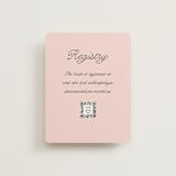 "Lola" - Bridal Shower Insert Cards in Strawberry by Morgan Kendall - Front