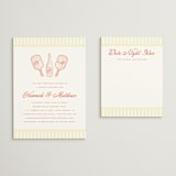 "Pickleball & Prosecco" - Bridal Shower Insert Cards in Citrus by Ashlee Townsend - With Invitation