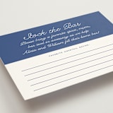 "Veracruz" - Bridal Shower Insert Cards in Ocean by Owl and Toad - Detail