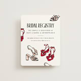 "Maraschino" - Bridal Shower Insert Cards in Cherry by Nazia Hyder - Front