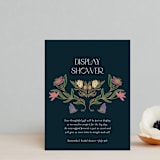"Gilded Tapestry" - Bridal Shower Insert Cards in Midnight Garden by Simona Camp - Front
