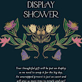 "Gilded Tapestry" - Bridal Shower Insert Cards in Midnight Garden by Simona Camp - Detail