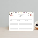 "Untied" - Bridal Shower Insert Cards in Sherbert by Erin Hodges - Front