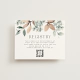 "Grande" - Bridal Shower Insert Cards in Dried Botanicals by Petra Kern - Front