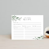 "Hyde Park" - Bridal Shower Insert Cards in Meadow by Melanie Kosuge - Front