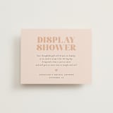 "Let's Brunch" - Bridal Shower Insert Cards in Petal by Sandra Picco Design - Front