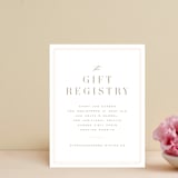 "Leafy Crown" - Bridal Shower Insert Cards in Petal by Kristie Kern - Front