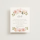 "Floral Arch" - Bridal Shower Insert Cards in Blush by Susan Moyal - Front