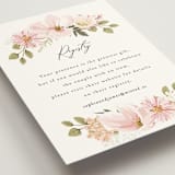 "Floral Arch" - Bridal Shower Insert Cards in Blush by Susan Moyal - Detail