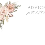 "Boho Botanical " - Bridal Shower Insert Cards in Blush by Susan Moyal - Detail