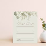 "Bridal Sprinkle" - Bridal Shower Insert Cards in Forest by Chris Griffith - Front