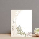 "Botanical Frame" - Bridal Shower Insert Cards in Taupe by Phrosné Barwood - Front