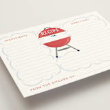 "Backyard Bbq" - Bridal Shower Insert Cards in Ketchup by Paper Sun Studio - Detail