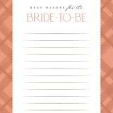 "Floral Tapestry" - Bridal Shower Insert Cards in Sunset by Robert and Stella - Detail
