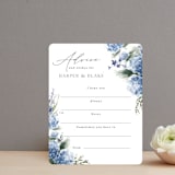 "English Garden" - Bridal Shower Insert Cards in Sky by Kate Ahn - Front