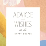 "Nature" - Bridal Shower Insert Cards in Apricot by Creo Study - Detail