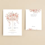 "Botanical Cheers" - Bridal Shower Insert Cards in Petal by Itsy Belle Studio - With Invitation