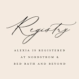 "Elegant Side" - Bridal Shower Insert Cards in Buttercream by Carolyn MacLaren - Detail