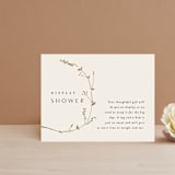 "Vine Wrap" - Bridal Shower Insert Cards in Eggshell by Amy Kross - Front