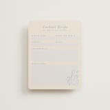 "Love Birds" - Bridal Shower Insert Cards in Porcelain by Rebecca Smith - Front