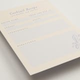 "Love Birds" - Bridal Shower Insert Cards in Porcelain by Rebecca Smith - Detail