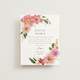 "Summer Fresh" - Bridal Shower Insert Cards in Coral by Susan Moyal - Front