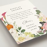 "Enchanted" - Bridal Shower Insert Cards in Peony by Susan Moyal - Detail