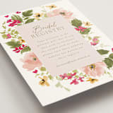 "Felicity" - Bridal Shower Insert Cards in Carnation by Everett Paper Goods - Detail