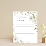 "Daisy Chain" - Bridal Shower Insert Cards in Blush by Kate Ahn - Front