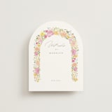 "Blooming arch" - Bridal Shower Insert Cards in Peony by Creo Study - Front