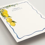 "Amalfi Coast" - Bridal Shower Insert Cards in Cerulean by Jenna Holcomb - Detail