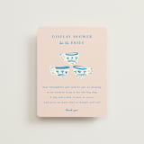 "China Tea Set" - Bridal Shower Insert Cards in Blush by Ani Somi - Front