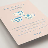 "China Tea Set" - Bridal Shower Insert Cards in Blush by Ani Somi - Detail