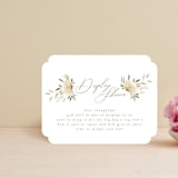 "floral bride" - Bridal Shower Insert Cards in Elegant Spring by Phrosné Barwood - Front