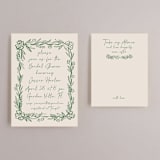 "Doodled" - Bridal Shower Insert Cards in Meadow by Petra Kern - With Invitation